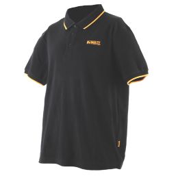 DEWALT Green Bay Polo Shirt Black X Large 45-47" Chest