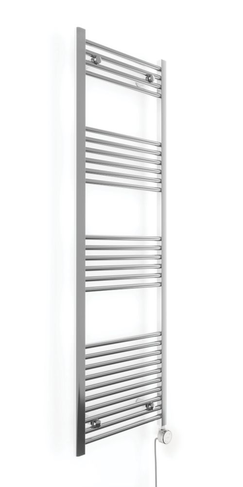 Terma Leo Electric Towel Rail with MOA Blue Element 1600 x 500mm Chrome ...