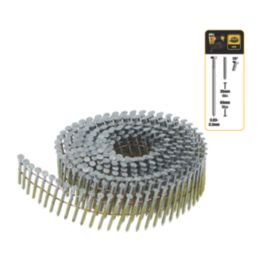 DEWALT Galvanised Ring Shank Coil Nails 2.1mm x 38mm 2100 Pack