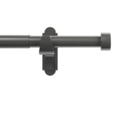Rothley Polished Gunmetal Extendable Curtain Pole w/ Stud Finials 28mm x 165-300cm