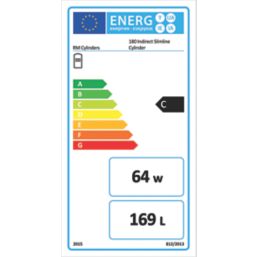 RM Cylinders Prostel Indirect   Slimline Unvented Hot Water Cylinder 180Ltr