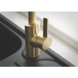 Bristan Maple Mono Sink Mixer Tap Brushed Brass