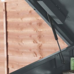 Asgard Max 7' x 3' (Nominal) Pent Metal Bike Store Grey