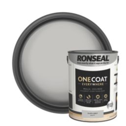 Ronseal 5Ltr Slate Grey Matt Emulsion Multi Surface Paint