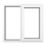 Crystal  Right-Hand Opening Clear Triple-Glazed Casement White uPVC Window 1190mm x 1190mm
