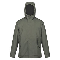 Regatta Sterlings IV Waterproof Jacket Dark Khaki Small Size 37" Chest