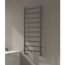 Reina 1200mm x 300mm 997BTU Anthracite Flat Designer Towel Radiator