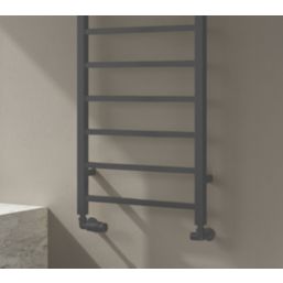 Reina 1200mm x 300mm 997BTU Anthracite Flat Designer Towel Radiator