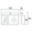 Sylvania LiFeSafe Maintained or Non-Maintained Emergency LED Exit Sign with Up, Down, Left & Right Arrow 2.2W 20lm