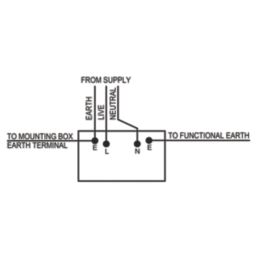 LAP  13A 2-Gang SP Switched Sockets Matt Black  with Black Inserts 5 Pack