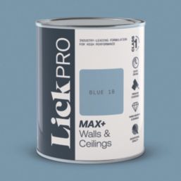 LickPro Max+ 1Ltr Blue 18 Matt Emulsion  Paint
