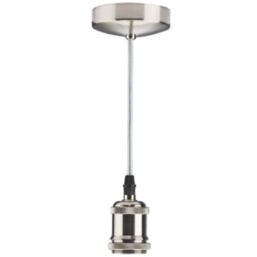 Brushed chrome deals light fitting