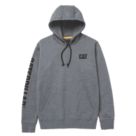 CAT Trademark Banner Hoodie Dark Grey Large 42" Chest