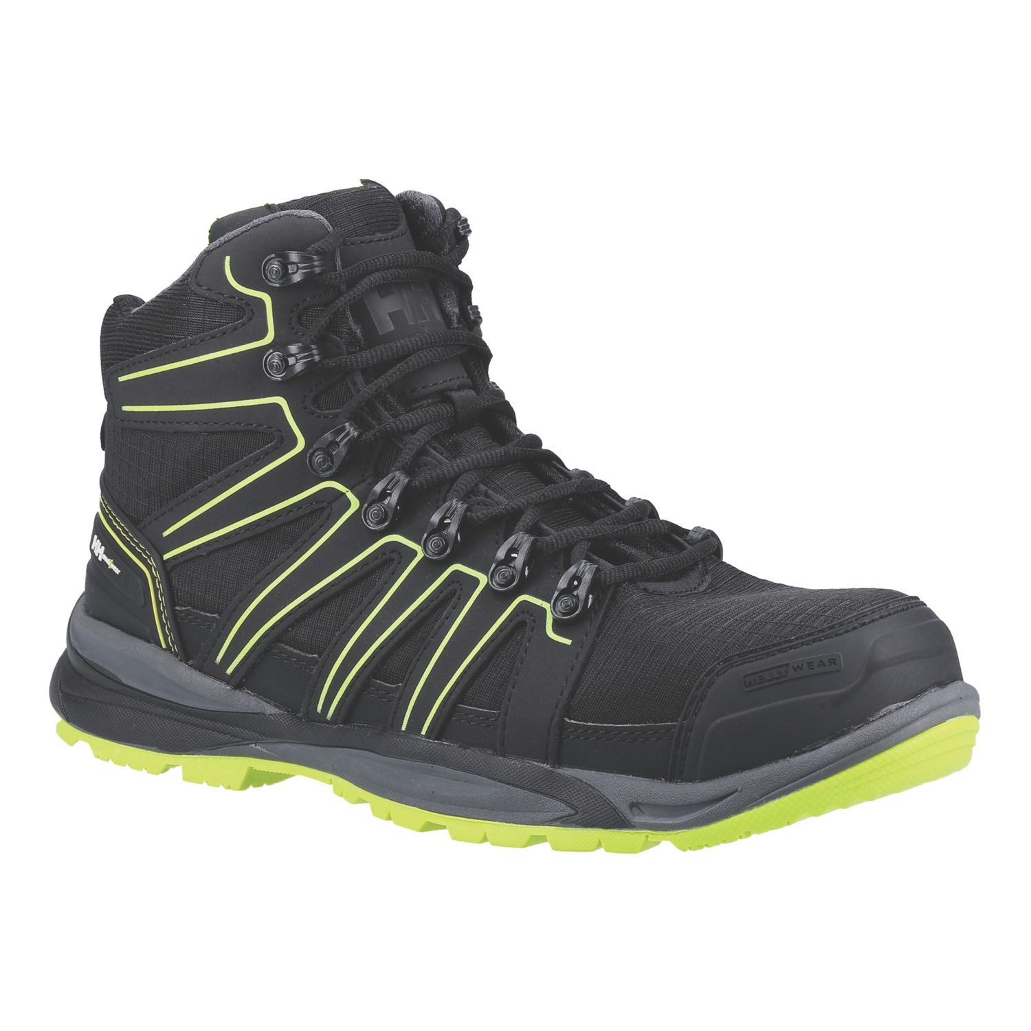Helly Hansen Addvis Mid S3 Size 13 Black / Yellow Safety Boots (526XA)