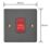 Varilight  45A 1-Gang 2-Pole Cooker Switch Graphite Grey