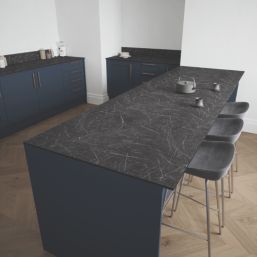 Mariz  Vena Black Composite Kitchen Worktop 950mm x 3050mm x 12mm