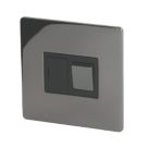 LAP  13A Switched Fused Spur  Black Nickel with Black Inserts