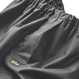 Site Shoal Waterproof Overtrousers Black Medium 26-44 W 29 L - Screwfix