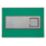 Fluidmaster Schwab Caro 9228 Dual-Flush Flushing Plate Mint Green