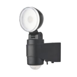 Saxby Laryn Outdoor LED Floodlight With PIR Sensor Black 1 x 2W 160lm