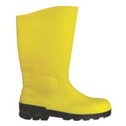 Dunlop Devon   Safety Wellies Yellow Size 12