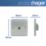 Hager Sollysta WRTVFBSW 1-Gang Coaxial TV Socket Brushed Steel with White Inserts