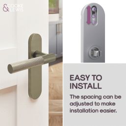 Cooke & Lewis Damgan Lever on Backplate Door Handles Pair Antique Brass