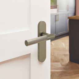 Cooke & Lewis Damgan Lever on Backplate Door Handles Pair Antique Brass