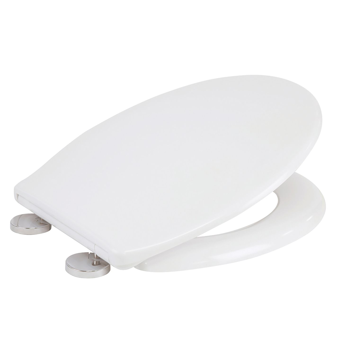 Croydex Constance Soft-Close with Quick-Release Toilet Seat Thermoset Plastic White (527FH)