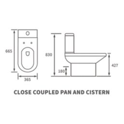Walker Soft-Close Close-Coupled Toilet Dual-Flush 4 / 6Ltr