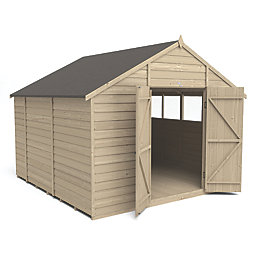 Forest  10' x 10' (Nominal) Apex Overlap Timber Shed with Assembly