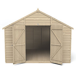 Forest  10' x 10' (Nominal) Apex Overlap Timber Shed with Assembly