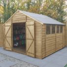Forest  10' x 10' (Nominal) Apex Overlap Timber Shed with Assembly