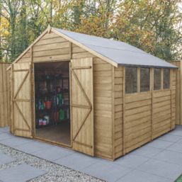 Forest  10' x 10' (Nominal) Apex Overlap Timber Shed with Assembly