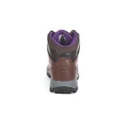 Regatta Bainsford Size 4 Womens Chestnut/Alpine Purple Waterproof  Non Safety Work Boots
