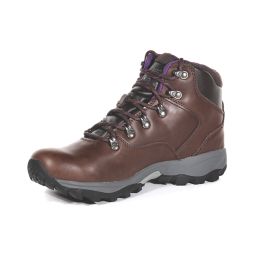 Regatta Bainsford Size 4 Womens Chestnut/Alpine Purple Waterproof  Non Safety Work Boots