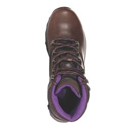 Regatta Bainsford Size 4 Womens Chestnut/Alpine Purple Waterproof  Non Safety Work Boots