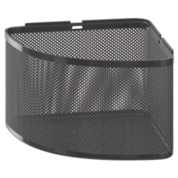 Elland 1-Tier Corner Shower Basket Black