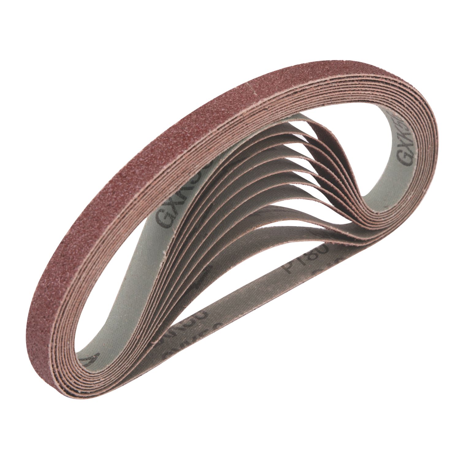Titan 180 Grit Multi-Material Sanding Belts 457mm x 13mm 10 Pack (527PG)