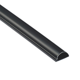 D-Line PVC Black Mini Trunking 30mm x 15mm x 2m