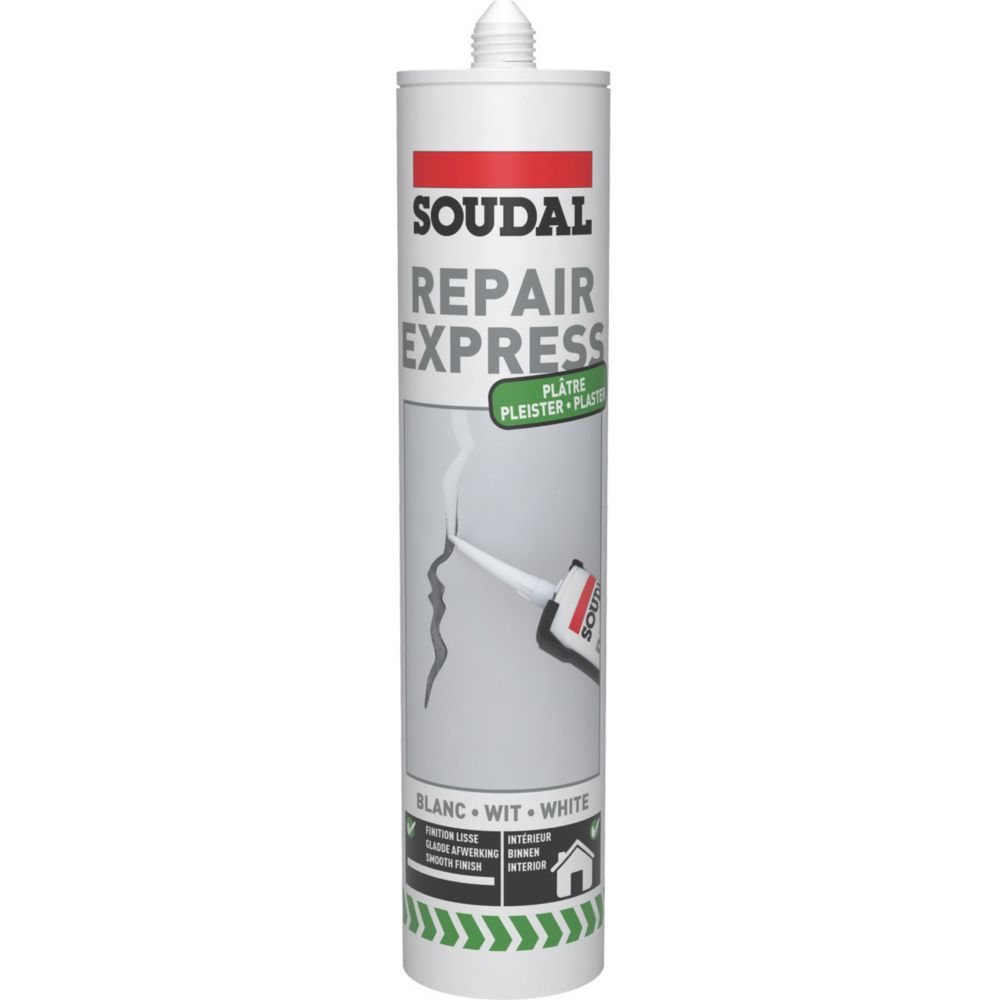 Soudal Repair Express Plaster Filler White 290ml