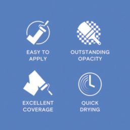 LickPro  2.5Ltr Blue 19 Vinyl Matt Emulsion  Paint