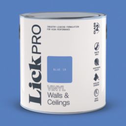 LickPro  2.5Ltr Blue 19 Vinyl Matt Emulsion  Paint