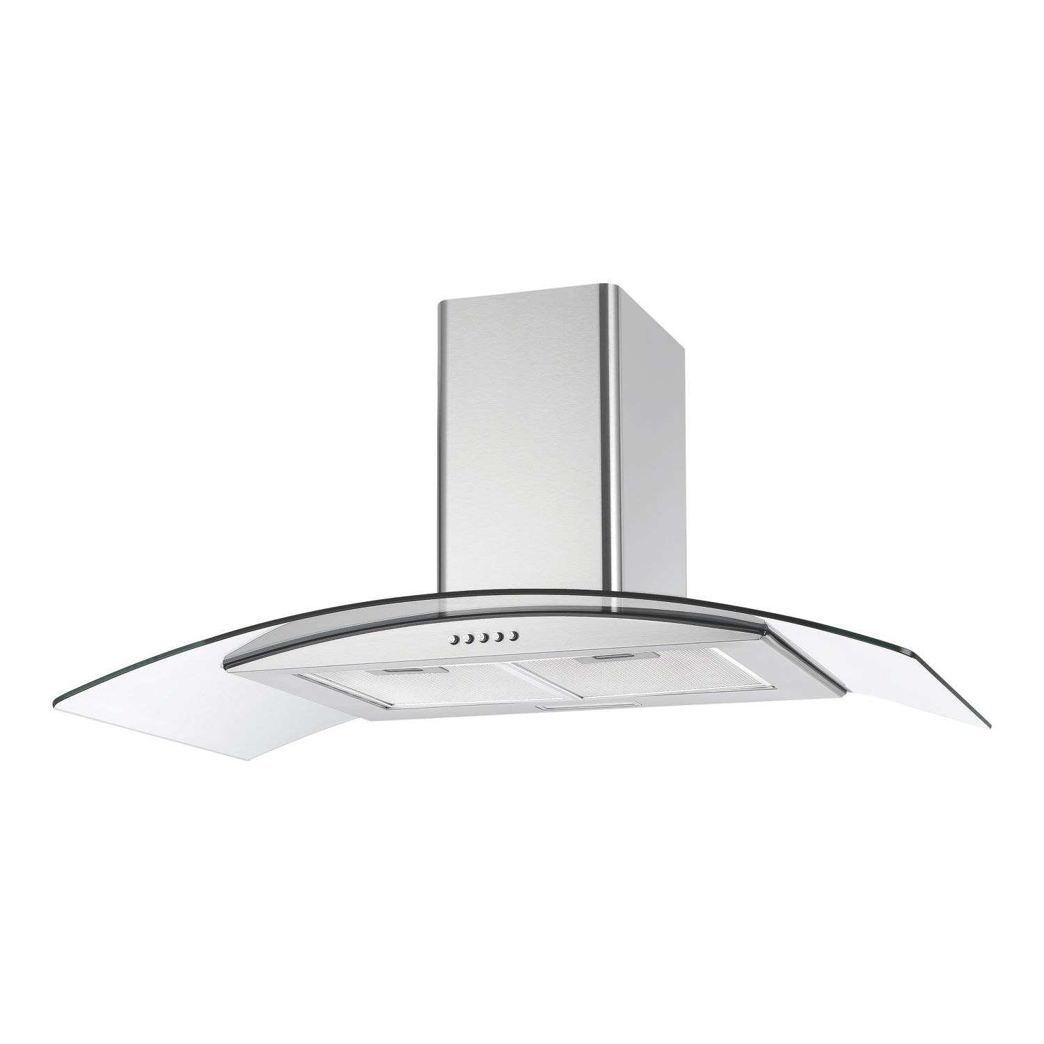 Essentials Curved Glass Hood Stainless Steel 900mm (527VK)