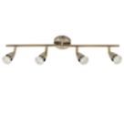 Saxby Amalfi Bar 4-Light Spotlight Antique Brass