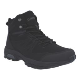 Hi-Tec Jackdaw Mid Size 7  Black Waterproof  Non Safety Work Boots