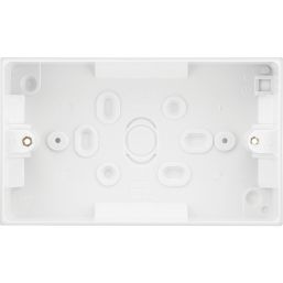British General  2-Gang Surface Pattress  Mounting Boxes 32mm 10 Pack