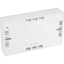British General  2-Gang Surface Pattress  Mounting Boxes 32mm 10 Pack