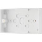 British General  2-Gang Surface Pattress  Mounting Boxes 32mm 10 Pack