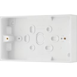 British General  2-Gang Surface Pattress  Mounting Boxes 32mm 10 Pack